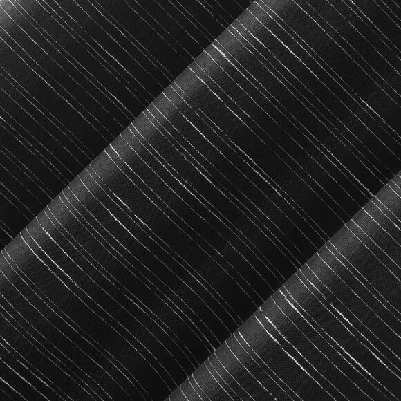 Sun Zero Wylder Textured Thermal Blackout 2 Black Curtain Panel Set 37" x 84" - Picture 6 of 9